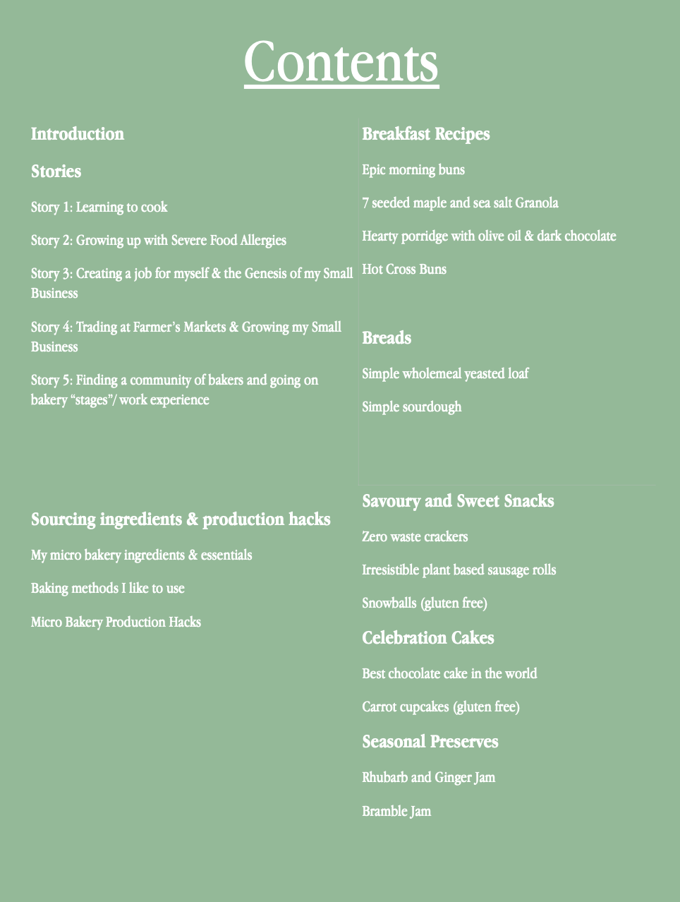 Inside my micro bakery (ebook & recipes)